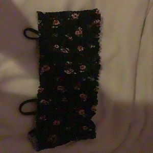 Forever 21 floral strapless bikini